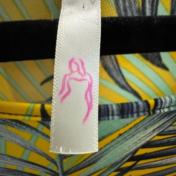 Tropical Leaf Print Midi Dress - Picture 2 of 3